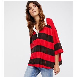 NWOT Free People Yuki Rugby too